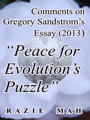 cover image of Comments on Gregory Sandstrom's Essay (2013) "Peace for Evolution's Puzzle"